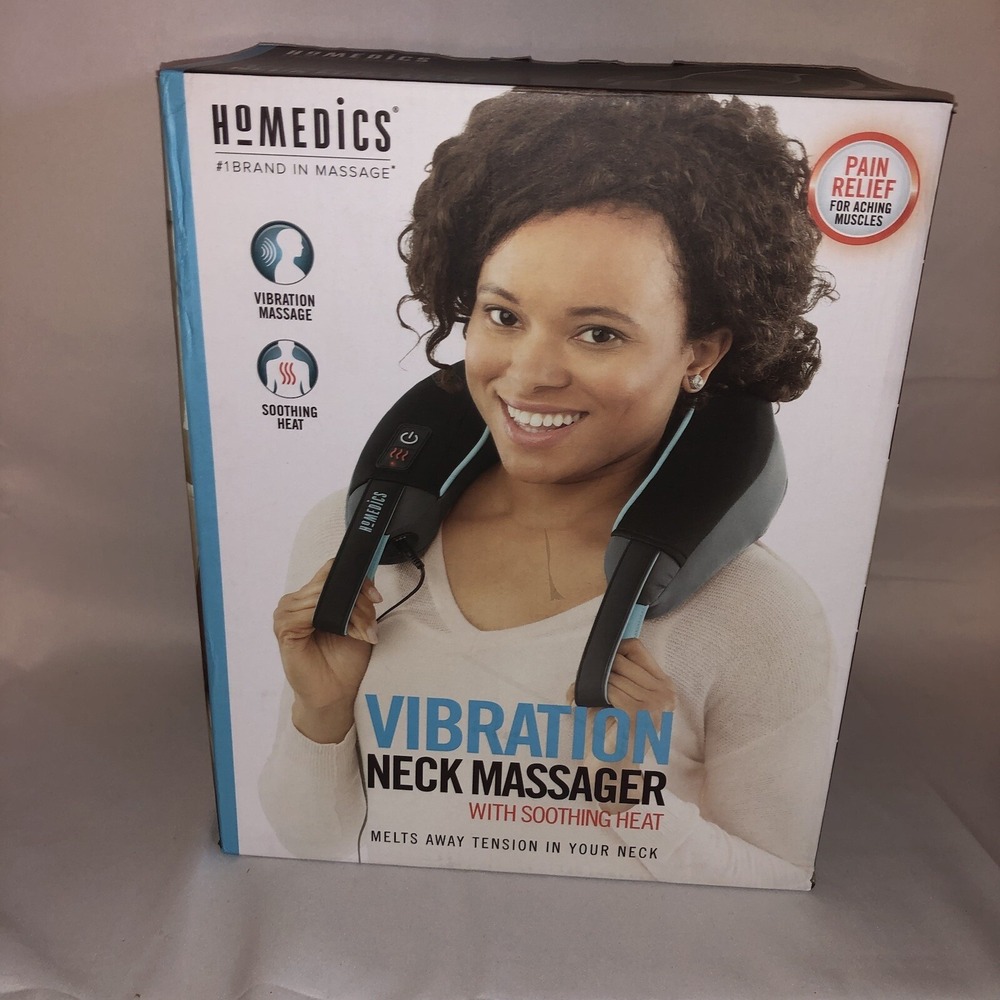 Homedics Vibration Neck Massager with soothing heat Pain Relief